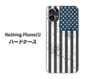 Nothing Phone(1) ハードケース カバー 【EK864 アメリカンフラッグ ビンテージ UV印刷 素材クリア】