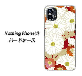 Nothing Phone(1) ハードケース カバー 【YJ322 和柄 菊 UV印刷 素材クリア】