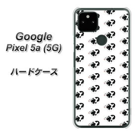 Google Pixel 5a (5G) ハードケース カバー 【HA163 ホルスタイン 張り子人形風 UV印刷 素材クリア】