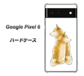 Google Pixel 6 ハードケース カバー 【YJ016 柴犬 白 UV印刷 素材クリア】