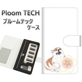 プルームテック ケース 手帳型 ploomtech ケース 【YJ040 コーギー 和06】 プルームテックケース レザー ギフト タバコ 電子タバコ カバー タバコポーチ レザー 禁煙 革 メール便送料無料