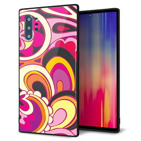 docomo Galaxy Note10+ SC-01M ケース カバー スマホケース 背面 ガラス TPU ガラプリ 【ブローアップカラー】 メール便送料無料