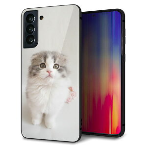au Galaxy S21 PLUS 5G SCG10 �P�[�X �J�o�[ �w�� �K���X TPU �f�U�C�� �K���v�� �yVA803 �܂��Ă��܂��l�R�z ��� ���� MMLM