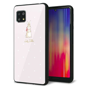 Sim�t���[ AQUOS sense4 �P�[�X �J�o�[ �w�� �K���X TPU �f�U�C�� �K���v�� �ySC966 Lady Rabbit �x�[�W���s���Nhp�z ��� ���� MMLM