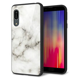 楽天市場 スマホケース Aquos ガラス 大理石の通販
