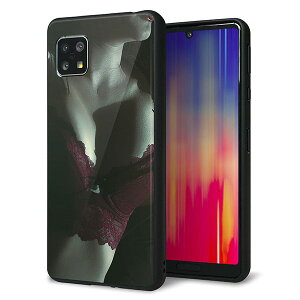 au AQUOS sense5G SHG03 �P�[�X �J�o�[ �w�� �K���X TPU �f�U�C�� �K���v�� �yKM887 �����W�F���[�z ��� ���� MMLM