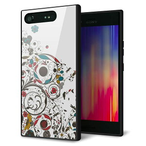 Xperia XZ1 SO-01K �P�[�X �J�o�[ �w�� �K���X TPU �f�U�C�� �y EK908 �J���t���ȉԂƒ� �z ��� ���� MMLM