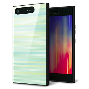 Xperia XZ1 SO-01K �P�[�X �J�o�[ �w�� �K���X TPU �f�U�C�� �y IB908 �O���f�[�V�����{�[�_�[_�O���[�� �z ��� ���� MMLM