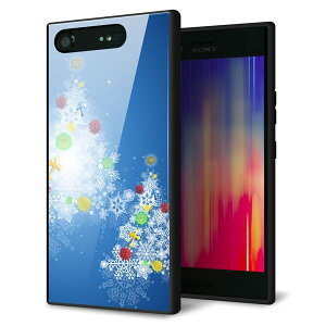 Xperia XZ1 SO-01K �P�[�X �J�o�[ �w�� �K���X TPU �f�U�C�� �y YJ347 �N���X�}�X�c���[ �z ��� ���� MMLM