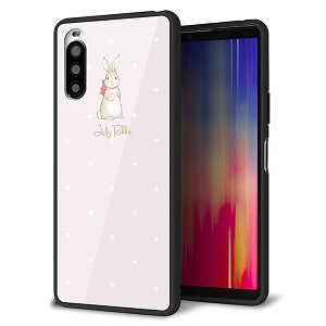 docomo Xperia 10 II SO-41A �P�[�X �J�o�[ �X�}�z�P�[�X �w�� �K���X TPU �K���v�� �yLady Rabbit �x�[�W���s���Nhp�z MMLM