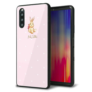 au Xperia 10 III SOG04 �P�[�X �J�o�[ �w�� �K���X TPU �f�U�C�� �K���v�� �ySC978 Baby Rabbit �s���N �K���v���z ��� ���� MMLM