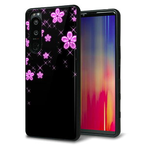 au Xperia 5 III SOG05 �P�[�X �J�o�[ �w�� �K���X TPU �f�U�C�� �K���v�� �y019 ���N���X�^���z ��� ���� MMLM