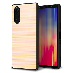au Xperia5 SOV41 �P�[�X �J�o�[ �X�}�z�P�[�X �w�� �K���X TPU �K���v�� �yIB909 �O���f�[�V�����{�[�_�[_�I�����W�z MMLM