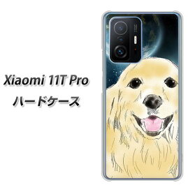 SIMフリー Xiaomi 11T Pro ハードケース カバー 【YD826 ゴールデン02 UV印刷 素材クリア】