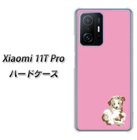 SIMフリー Xiaomi 11T Pro ハードケース カバー 【YJ073 トイプー07 ピンク UV印刷 素材クリア】