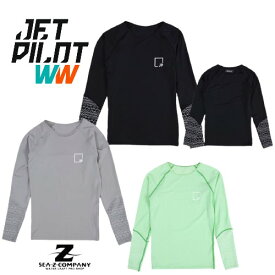 【送料無料】【JETPILOT】 ジェットパイロット PACER LS LADIES RASHIE S21515　ブラック・グレー・ミント　XS・S・M