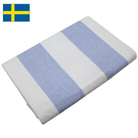 スウェーデン軍 ストライプ 毛布カバー コットン ブランケットカバー シーツ 寝具 ミリタリー ブルー ホワイト