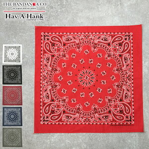 ���[���։� THE BANDANNA COMPANY �o���_�i�J���p�j�[ #TBC001 �g���f�B�V���i�� �y�C�Y���[ �o���_�i�n�o�n���N �X�J�[�t �n���J�` �w�b�h���b�v BANDANA PAISLEY HAV-A-HANK