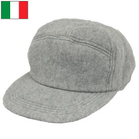 イタリア フリースキャップ グレー デッドストック HC075NN 帽子 CAP ベースボールキャップ 防寒 保温 カジュアル