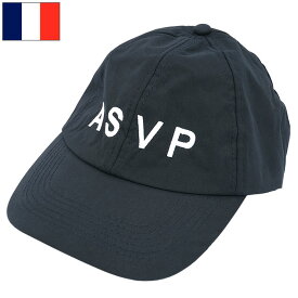 フランス ASVP キャップ ネイビー #2 デッドストック HC084NN ポリス Police つば付き帽子 CAP ベースボールキャップ ワークキャップ メンズ レディース カジュアル 未使用品