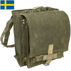 スウェーデン軍 M39 キャンバスショルダーバッグ BS185UN 実物ミリタリー 軍モノ 軍物 SWD M-39 BAG カバン 鞄 ポーチ フォレジングバッグ