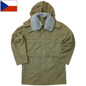 チェコ軍 M-85 フィールドコート デッドストック メンズ M85 ミリタリー 防寒 襟ボア ミリジャケ カジュアル アウター コンバット ジャケット