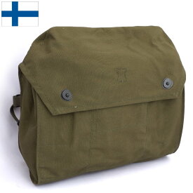フィンランド軍 ショルダーバッグ デッドストック実物ミリタリー カバン 鞄 コットン ガスマスクバッグ