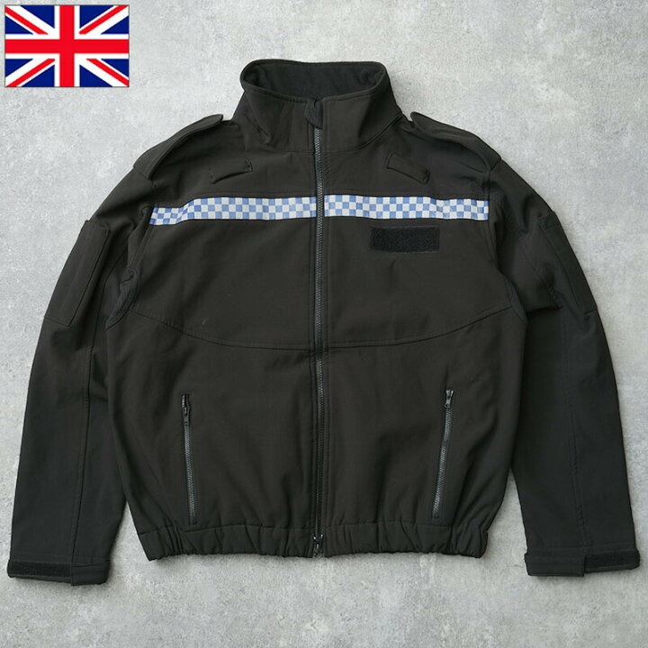 楽天市場】イギリス ポリス ソフトシェルジャケット ブラック USED 