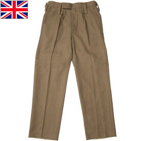 イギリス軍 ドレスパンツ ブラウン USED 大きめサイズ メンズ パンツ ズボン ボトムス ミリタリー 軍物 実物 本物