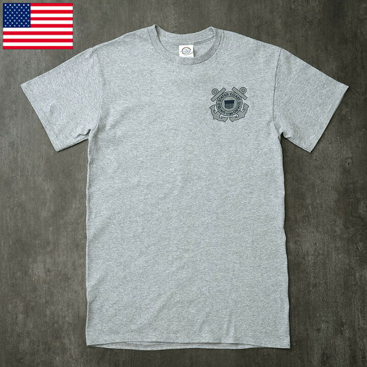 楽天市場】メール便可 アメリカ沿岸警備隊 USCG 半袖Tシャツ 杢グレー 