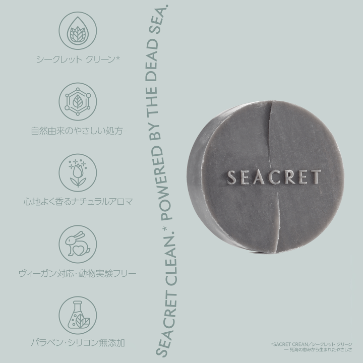 楽天市場】【SEACRET公式】マッドソープ 泥石鹸 洗顔・全身ケア｜死海