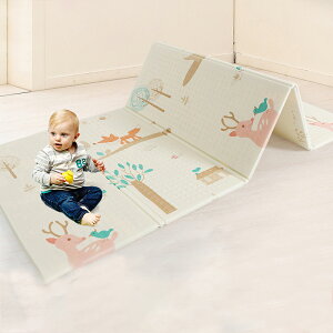 ベビーマット 200x180x極厚2cm 赤ちゃん ベビープレイマット おしゃれベビー キッズ用プレイマット リバーシブルプレイマットリバーシブル 折り畳み式 安全無味 両面使用可 滑り止め 防水防寒