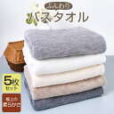 【在庫処分】★最強翌日配送★バスタオル 5枚セット 大判 セット マイクロファイバー タオル 可愛い 小さめ 収納 ギフ…