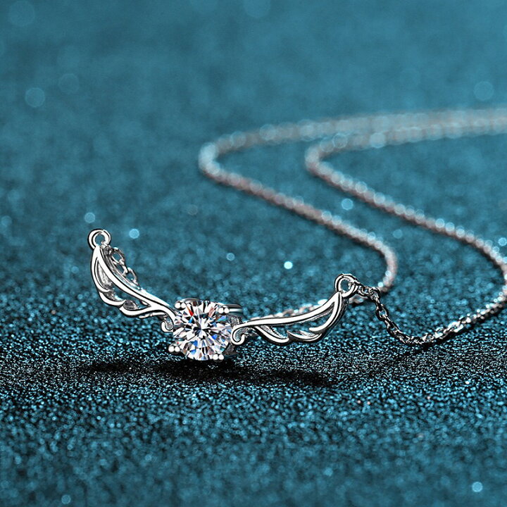 楽天市場】モアサナイト ネックレス 0.5ct シルバー925 ペンダント 