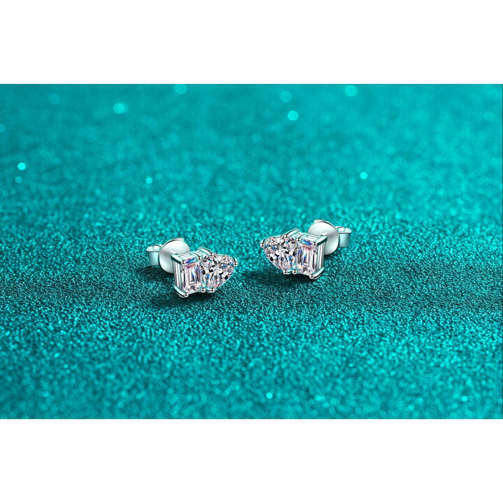 楽天市場】ピアス モアサナイト 2ct シルバー925 シルバー 人工 