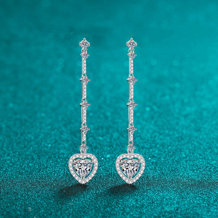 楽天市場】ピアス モアサナイト 1ct シルバー925 シルバー 人工 
