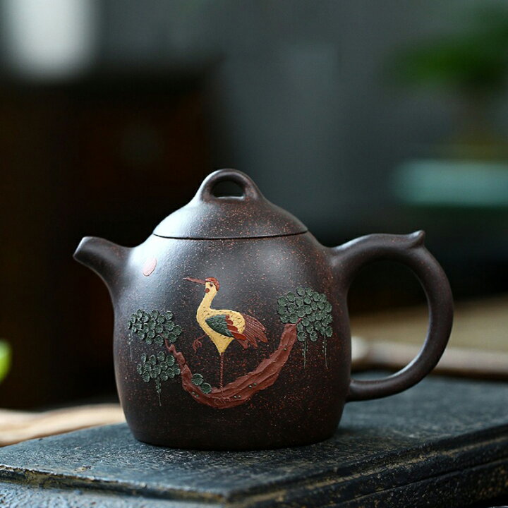 楽天市場】茶壷 急須 紫砂壺 ティーポット 常滑焼 紫砂茶器 唐物紫泥 