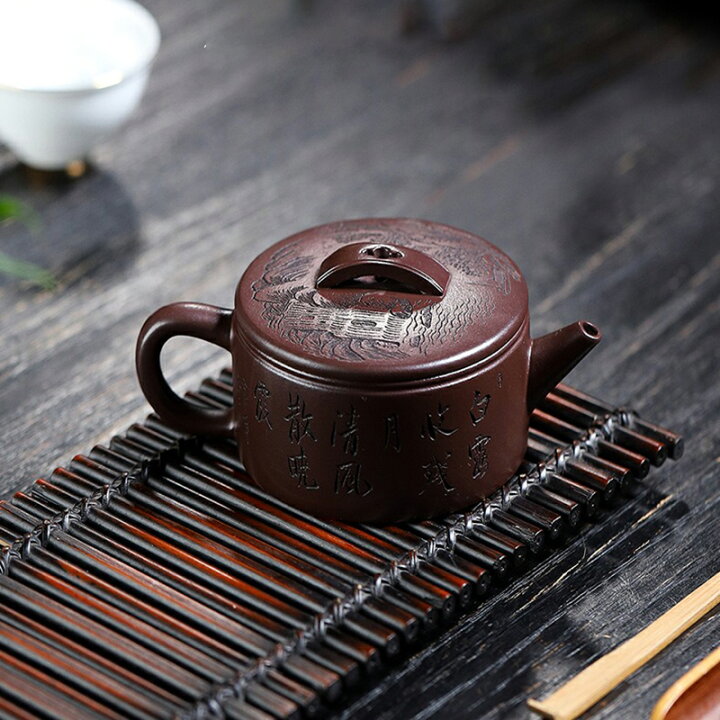 楽天市場】茶壷 急須 紫砂壺 ティーポット 常滑焼 紫砂茶器 唐物紫泥 