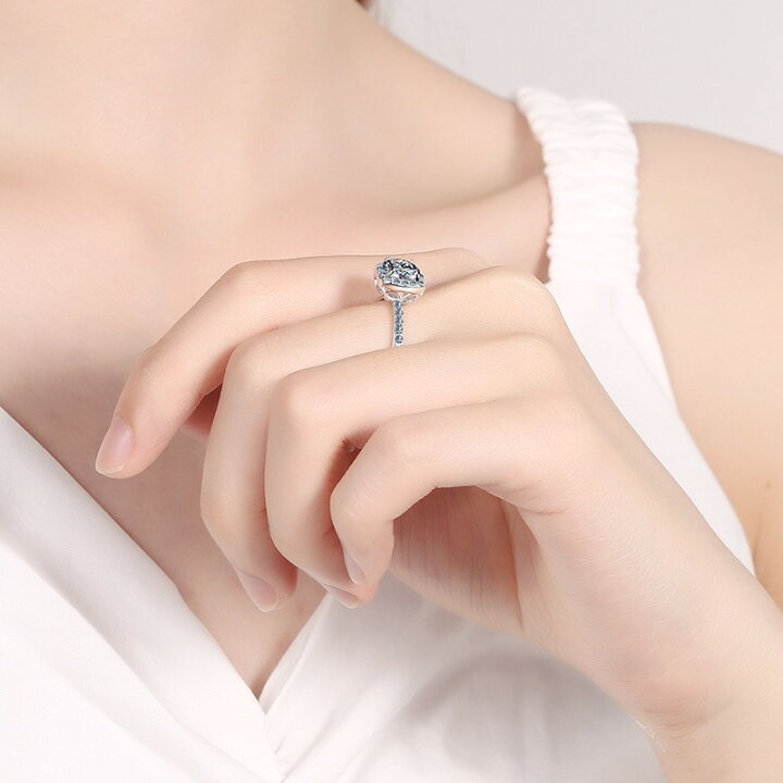 楽天市場】リング 指輪 モアサナイト 0.5ct 1ct 2ct シルバー925 人工 