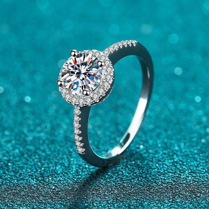 楽天市場】リング 指輪 モアサナイト 0.5ct 1ct 2ct シルバー925 人工 