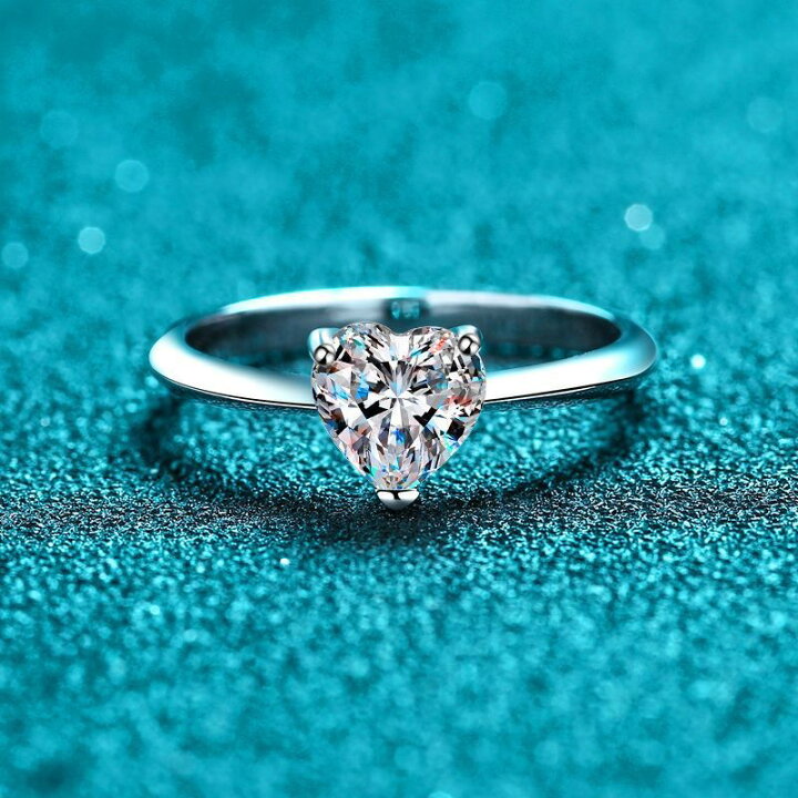 楽天市場】リング 指輪 モアサナイト 0.5ct 1ct 2ct シルバー925 人工 