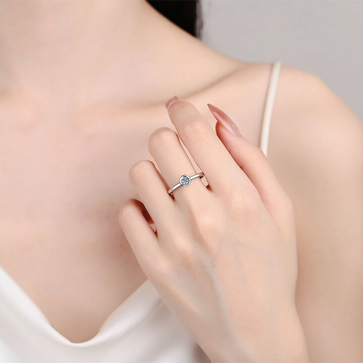 楽天市場】リング 指輪 モアサナイト 0.3ct シルバー925 人工  