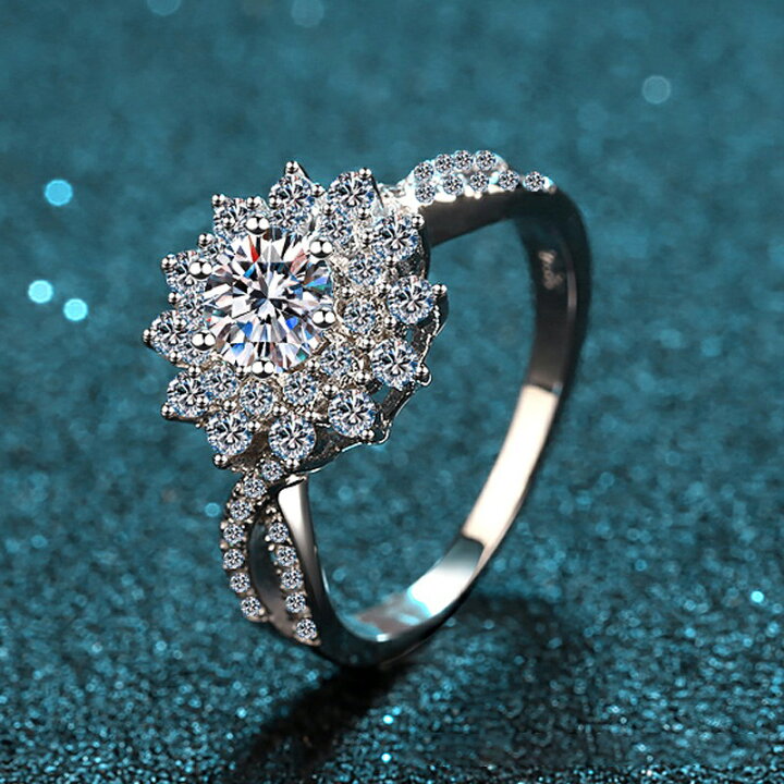 楽天市場】リング 指輪 モアサナイト 0.5ct シルバー925 人工 