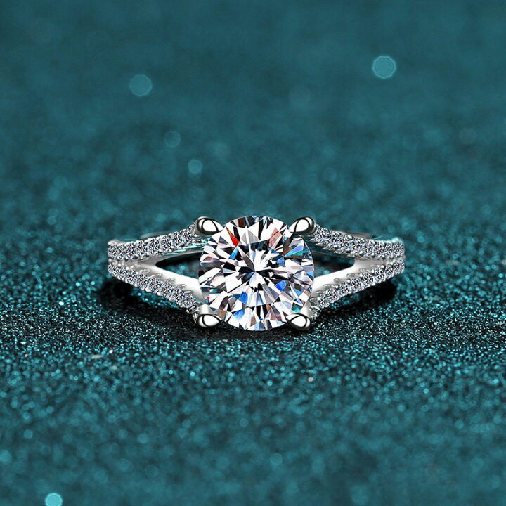 楽天市場】リング 指輪 モアサナイト 2ct シルバー925 人工 