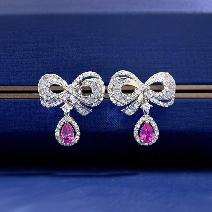 楽天市場】ピアス 両耳用 人工ダイヤモンド シルバー925 人工ダイヤ 