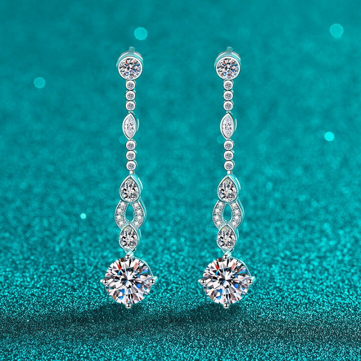 楽天市場】ピアス モアサナイト 2ct シルバー925 シルバー 人工 