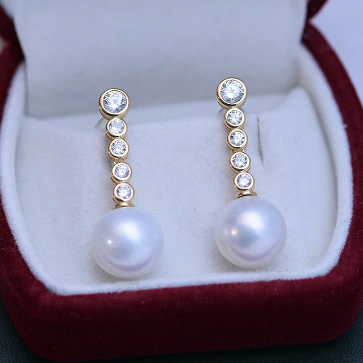 楽天市場】ピアス パール 本真珠 淡水パール 11-12mm パールピアス 