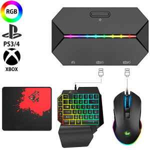 ŐV Ro[^[ }EX Zbg ЎL[{[h 4_Zbg Switch PS4 PS3 Xbox PC USB L xȂ ϊ Q[~O q w v[g a 2025 ^ É Zbg}EXt usb o