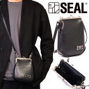 【P5倍 7/11まで】 キスロック ショルダーバッグ メンズ がま口 SEAL シール ミニショルダーバッグ 防水 廃タイヤ タイヤチューブ 人気 日本製 黒 プレゼント ギフト