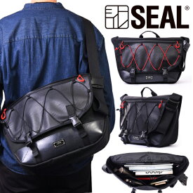 【P10倍 5/30限定】 MESSENGER BAG AMBIDEXTROUS メンズ SEAL シール ショルダーバッグ メッセンジャーバッグ 防水 廃タイヤ タイヤチューブ 人気 日本製 黒 バイク 自転車 プレゼント ギフト